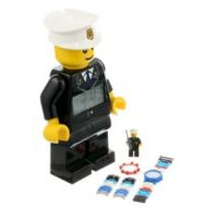 LEGO Kids' 9009938 City Policeman Minifigure Clock and Watch Set