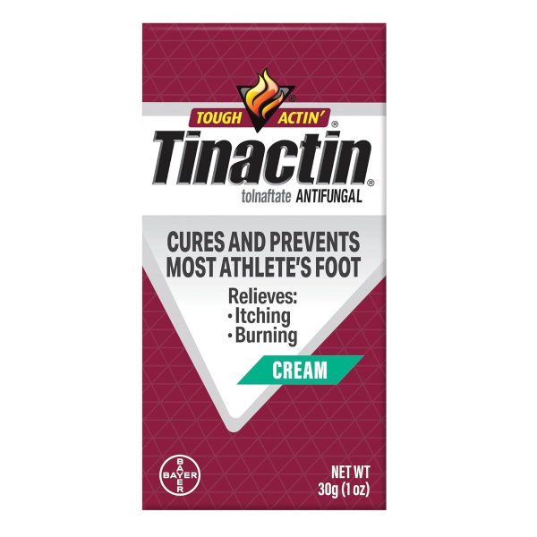 Antifungal Cream, Athlete’s Foot Treatment, Tolnaftate 1%, Proven Clinically Effective on Most Athlete’s Foot and Ringworm, 1 Ounce, 30 Grams