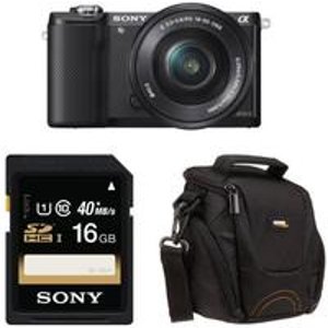 Sony Alpha a5000 Interchangeable Lens Camera with 16-50mm OSS Lens
