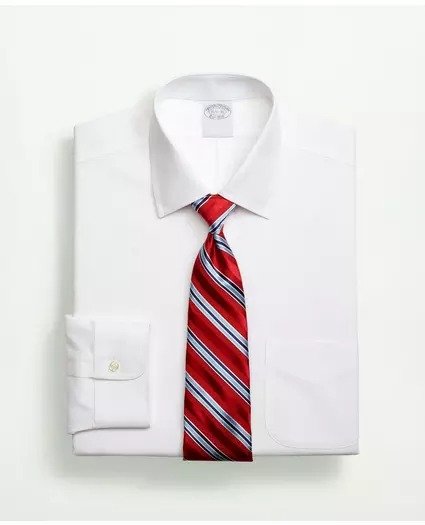 Stretch Supima® Cotton Non-Iron Pinpoint Oxford Ainsley Collar Dress Shirt