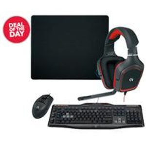 Logitech Gaming Headset, Keyboard, Mouse & Mouse Pad Package