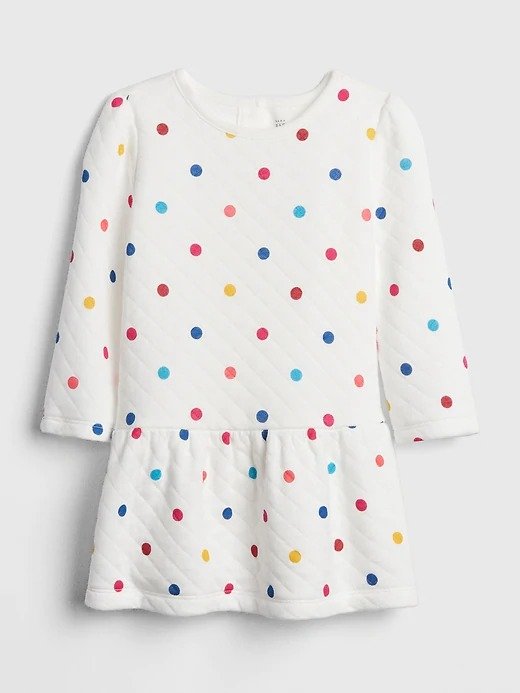 Quilted Dot Dress