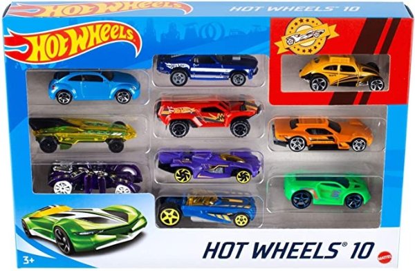 10 toy cars