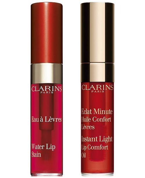 Receive a FREE deluxe 2pc Lip Gift with $75 Clarins purchase Super Restorative Total Eye Concentrate, 0.5 oz. Body Fit Anti-Cellulite Contouring Expert, 6.9 oz. Stretch Mark Minimizer, 6.8 oz. UV PLUS