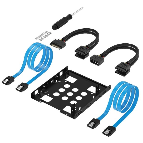 3.5 Inch to x2 SSD / 2.5 Inch Internal Hard Drive Mounting Kit