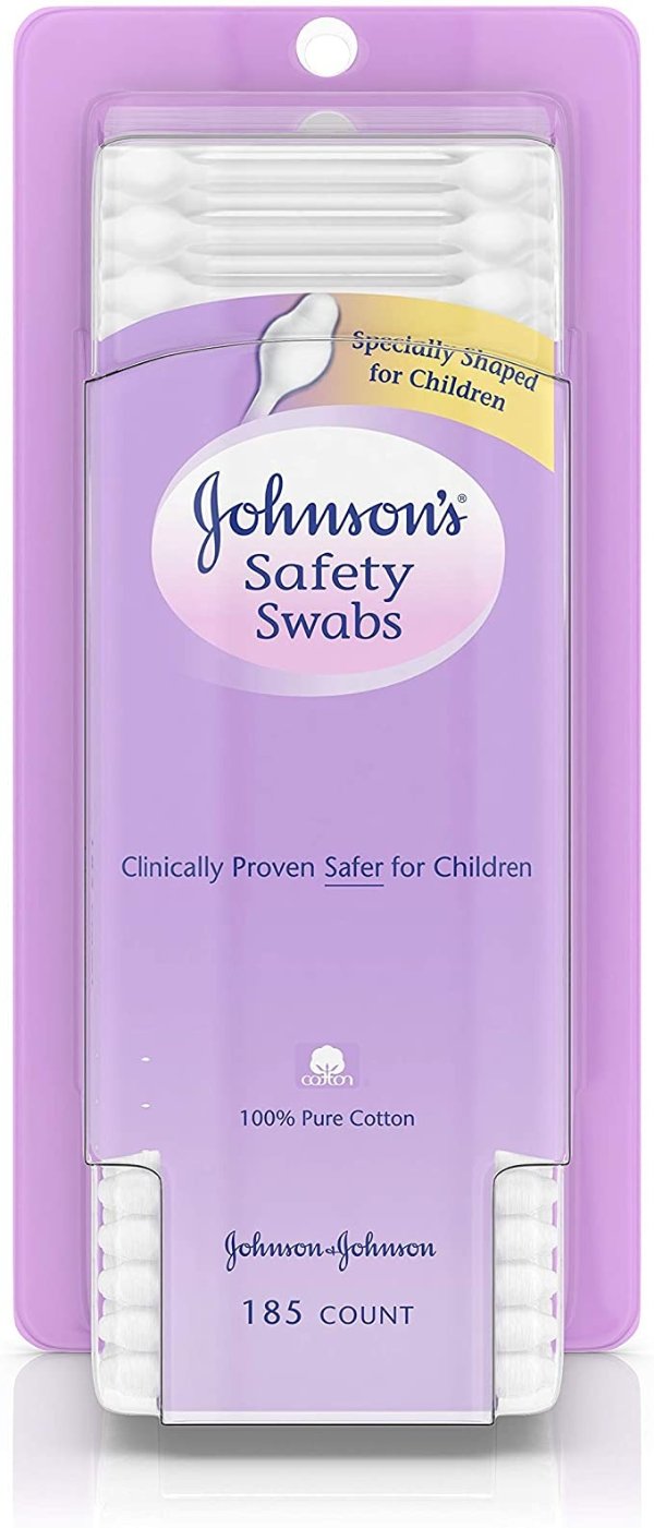 Johnson's Safety Swabs 185 Each