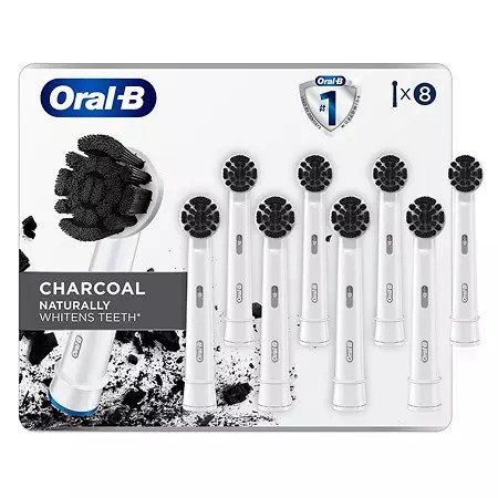 Oral-B Charcoal Electric Toothbrush Replacement Brush Heads Refill (8 ct.) - Sam's Club