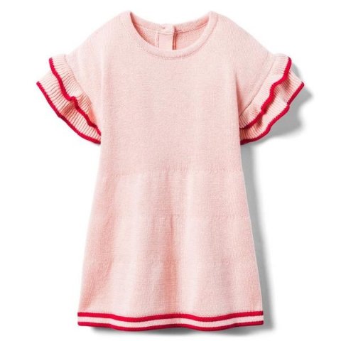 Janie and JackRuffle Sleeve Sweater Dress