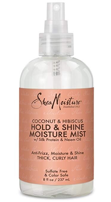 Shea Moisture Coconut & Hibiscus Hold & Shine Moisture Mist, 8 Fluid Ounce