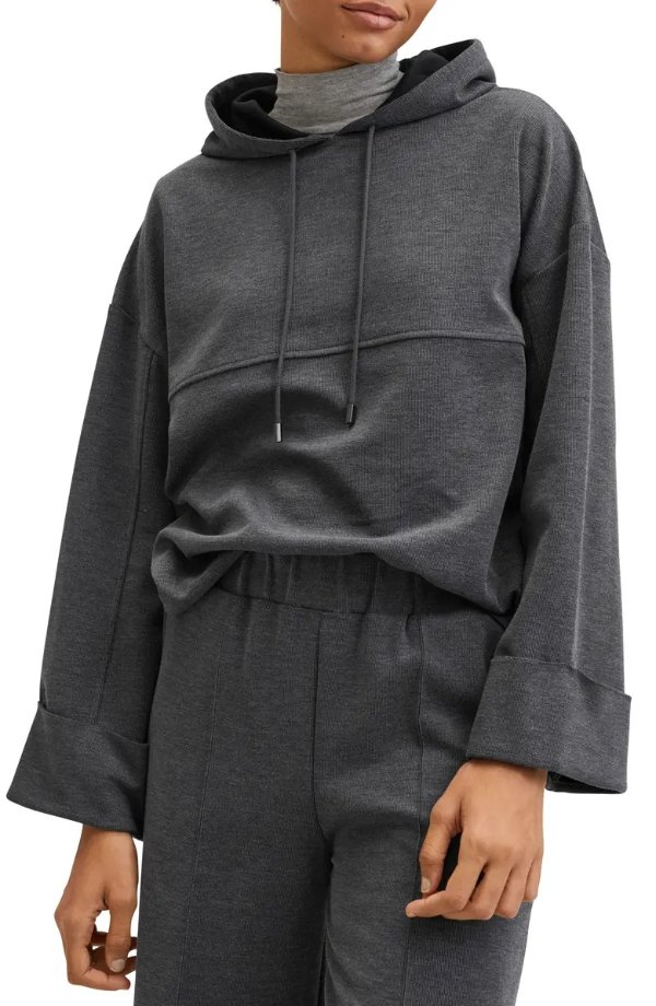 Oversize Ribbed Hoodie