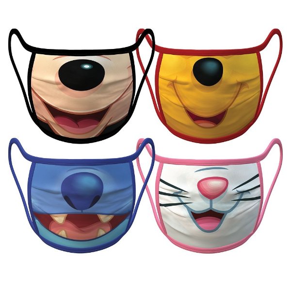 Large – Disney Cloth Face Masks 4-Pack Set – Pre-Order | shopDisney