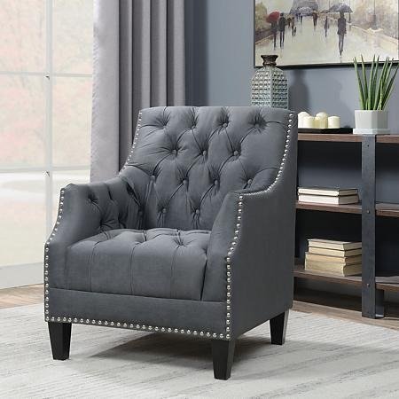 Perry Button-Tufted Accent Chair (Assorted Colors) - Sam's Club