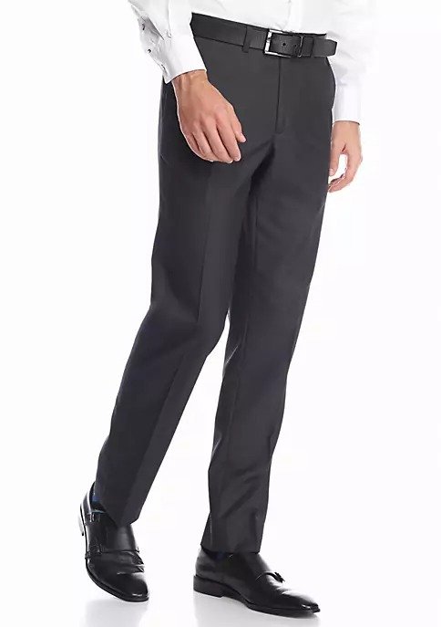 Solid Modern-Fit Suit Separate Pants
