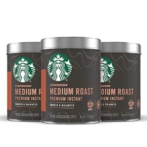 Starbucks 中度烘焙升级版速溶咖啡 3.17oz 3罐
