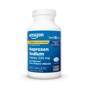 Amazon Basic Care Naproxen Sodium Tablets 220 mg 300 Count