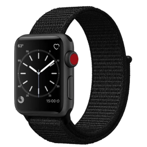 Uitee 42mm Black Nylon Band for Apple Watch