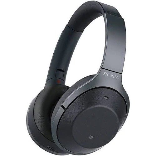 WH-1000XM2/B Bluetooth Wireless Over-Ear Headphones with Mic and NFC - Noise-Canceling - Black