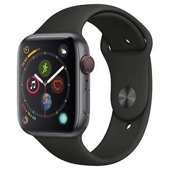Apple Watch Series 4 GPS + Cellular with Black Sport Band - 44mm - Space Gray