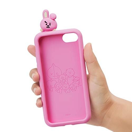 Official Merchandise by Line Friends - Cooky Character Silicone Case Compatible for iPhone 8 Plus
