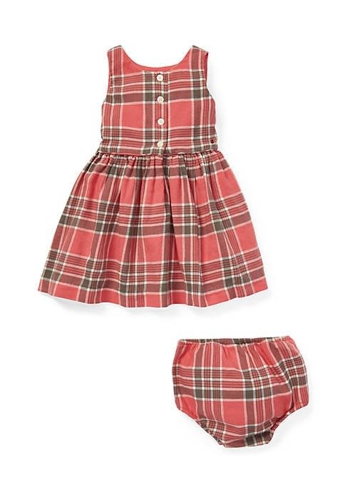 Baby Girls Plaid Fit-and-Flare Dress