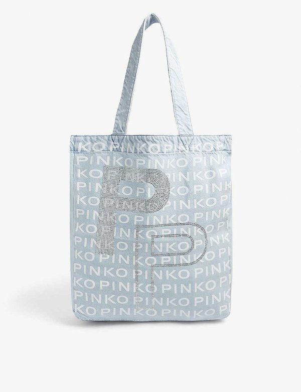 Branded cotton tote bag