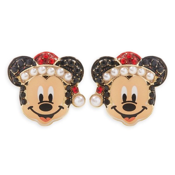 Santa Mickey Mouse Earrings by BaubleBar