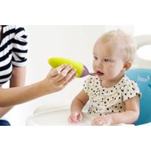 Boon Squirt Silicone Baby Food Dispensing Spoon,Green