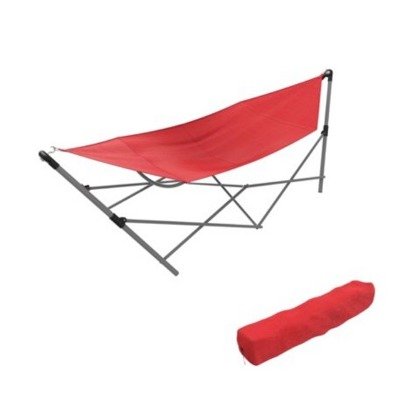 Portable Hammock with Stand-Folds and Fits into Included Carry Bag by Pure Garden
