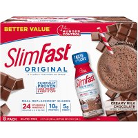 SlimFast 牛奶巧克力原味代餐奶昔 11 oz 8瓶 