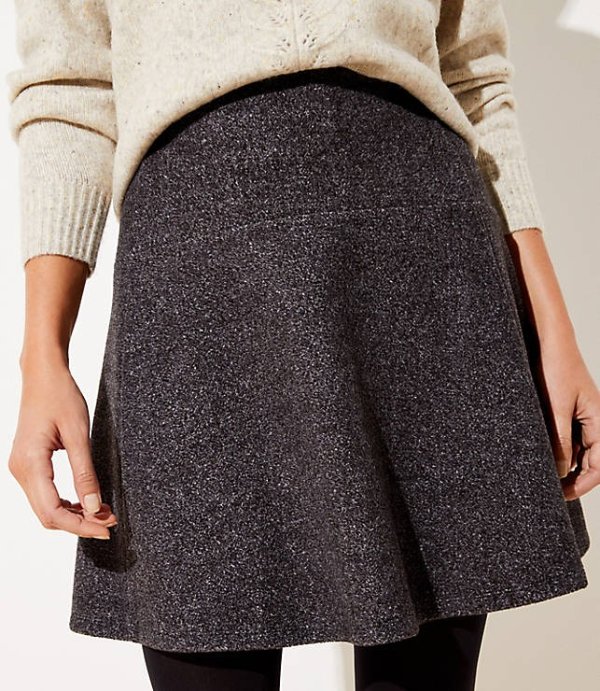 Textured Flippy Skirt 