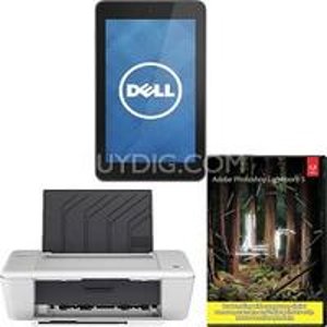 (Refurb)Dell Venue 7 16GB Tablet (Android) + HP DJ1010 Printer + Lighroom5