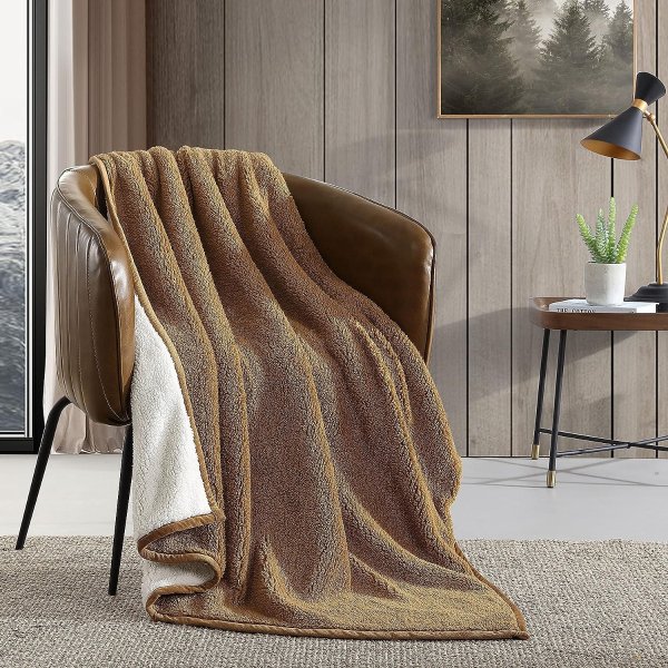 - Throw Blanket, Ultra Soft Plush Sherpa Home Decor
