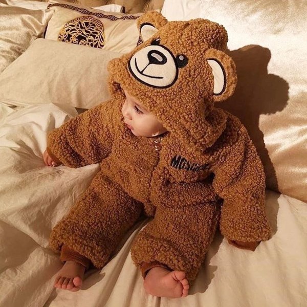 Moschino Teddy Bear Ecofur onesie - Kids - Moschino | Moschino Shop Online
