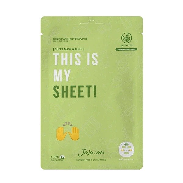 Jeju:en This Is My Sheet Green Tea Calming Mask