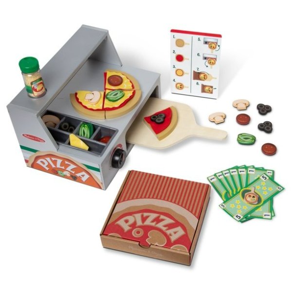 木质披萨店玩具