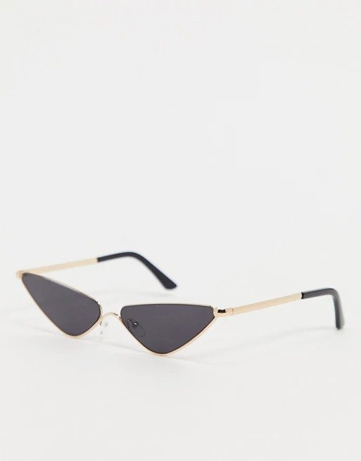 Fly Trap extreme cat eye sunglasses in black 