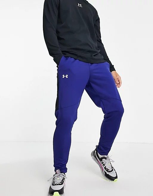 Sportstyle graphic track pants in blue