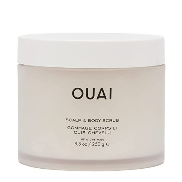 OUAI Scalp & Body Scrub. Deep-Cleansing Scrub for Hair and Skin that Removes Buildup, Exfoliates and Moisturizes. Made with Sugar and Coconut Oil. Free from Parabens, Sulfates and Phthalates (8.8
