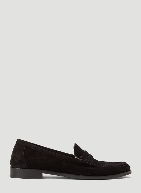 Le Loafer Leather Slip-Ons in Black