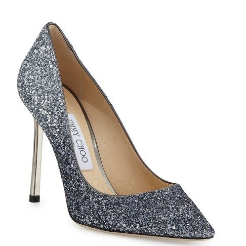 Romy Gradient Glitter Pointed-Toe 100mm Pumps