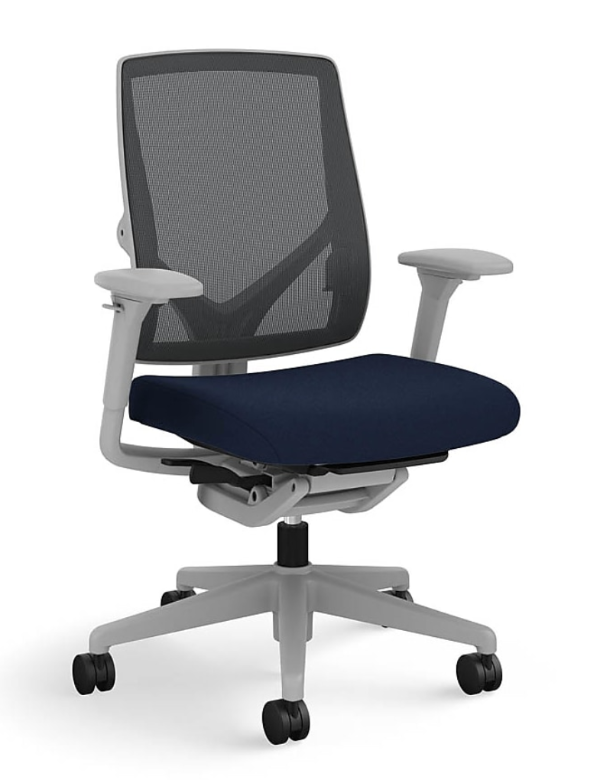 ASAP Allsteel Relate Upholstered/Mesh Work Chair, Adjustable Arms