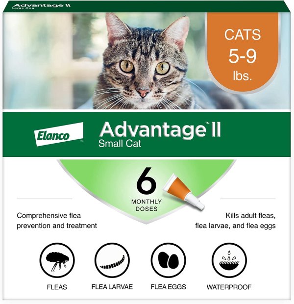 小型猫猫咪体外驱虫剂 6剂 5-9lb