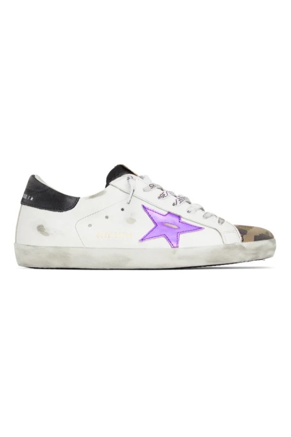 White & Camo Superstar 小脏鞋