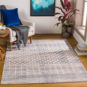 Artistic Weavers 多款波西米亚风格短绒室内地毯 5'3" x 7'