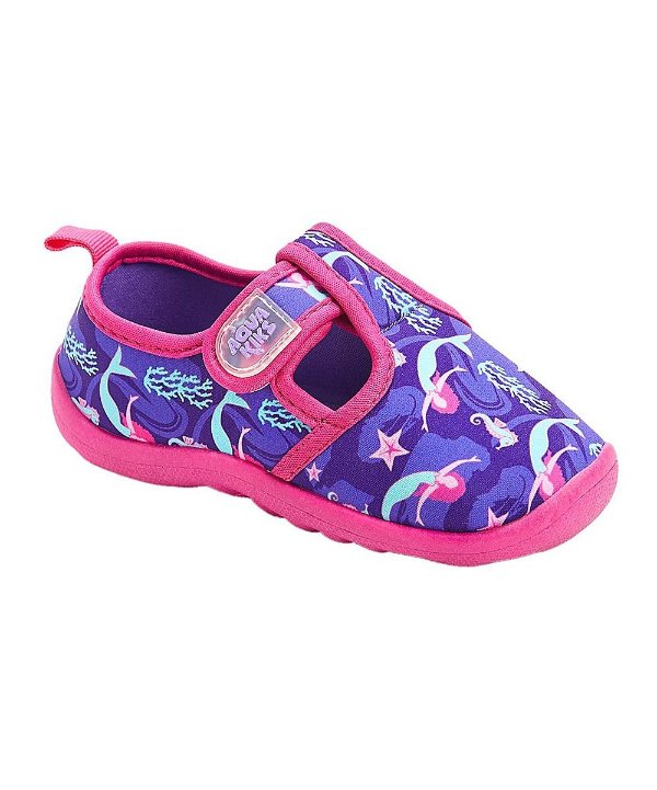 Purple & Pink Mermaid Water Shoe - Girls