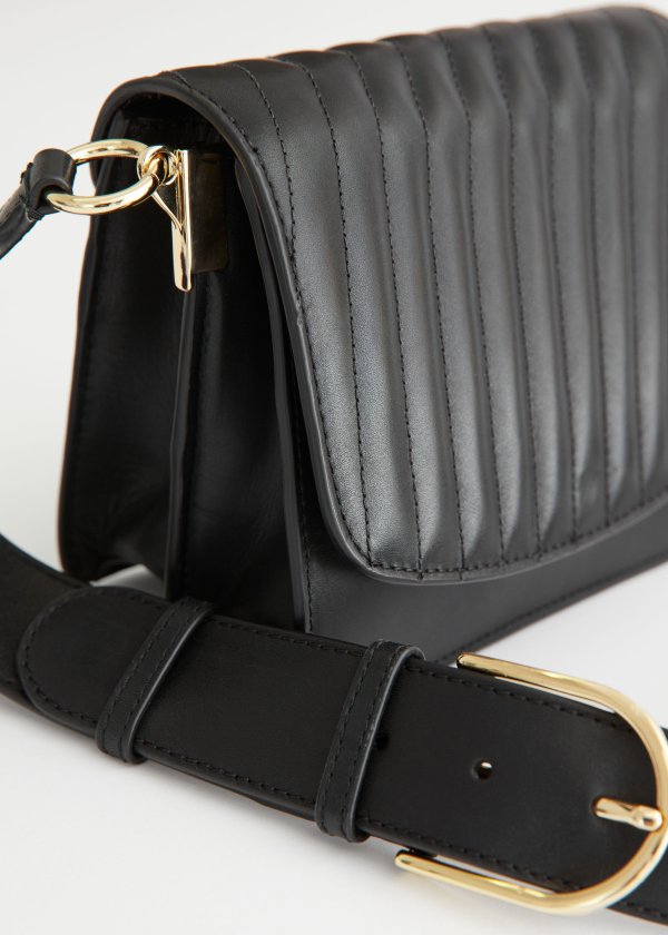Stripe Quilted Leather Bag
