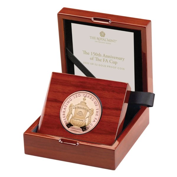 The 150th Anniversary of the FA Cup 2022 UK £2 Gold Proof Coin