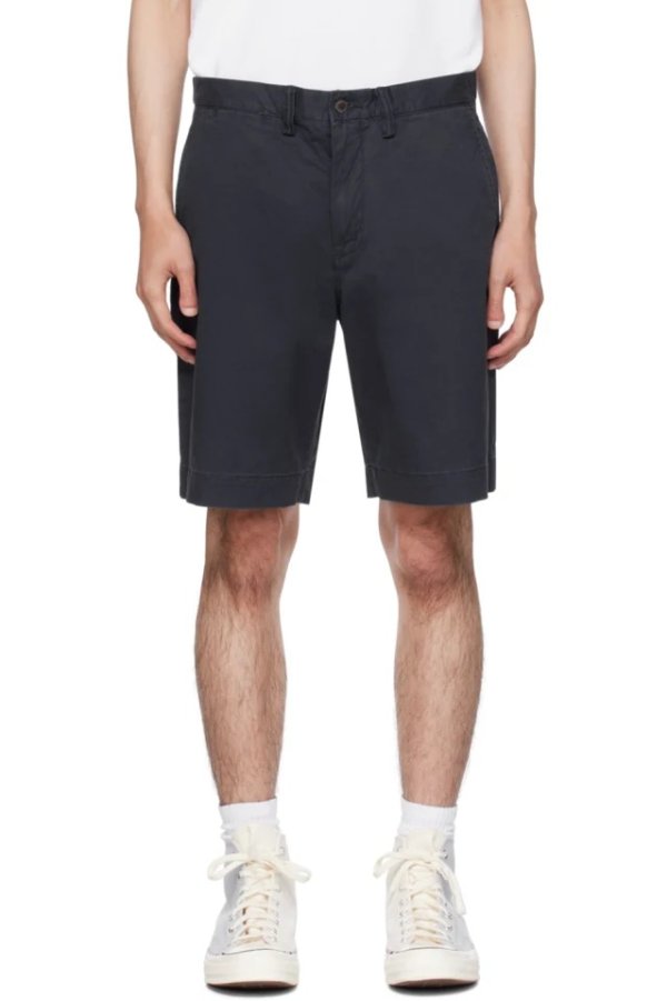 Navy Classic Fit Shorts