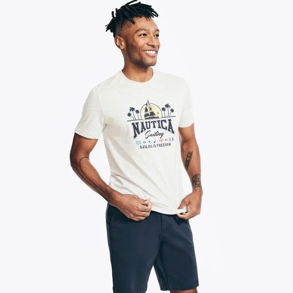 SUSTAINABLY CRAFTED REGATTA CLUB GRAPHIC T-SHIRT
