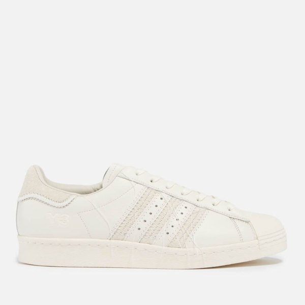Superstar Embroidered Leather and Suede Trainers